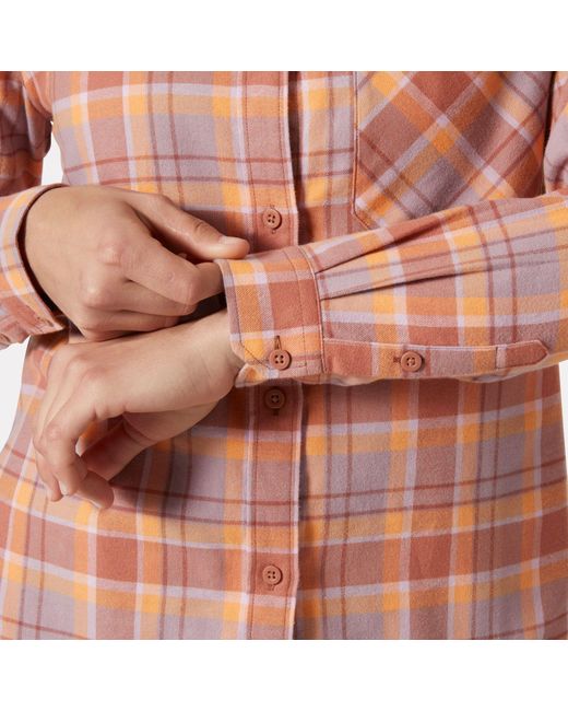 Helly Hansen Pink Lokka Organic Flannel Shirt