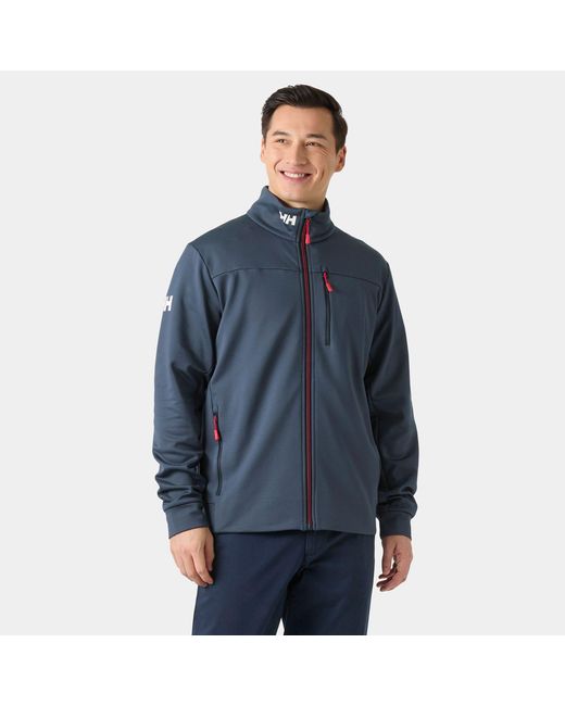 Helly Hansen Blue Crew Fleece Jacket for men