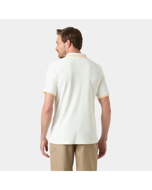 Helly Hansen White Kos Marine Quick-Dry Polo for men