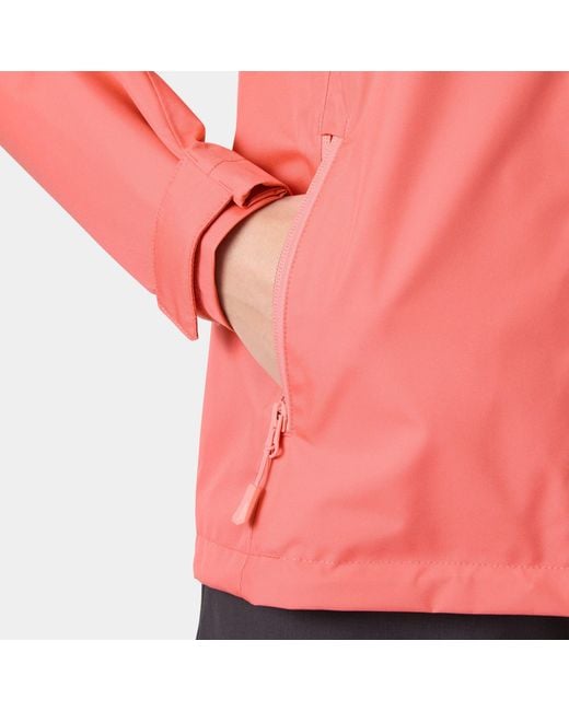 Crew Hooded Giacca Da Vela 2.0 Rosa di Helly Hansen in Red
