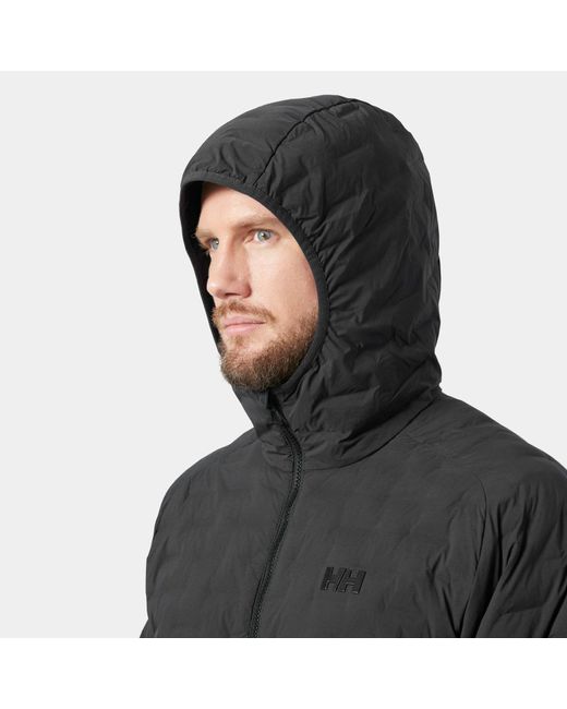 Helly Hansen Black Hp Hybrid Stretch Hooded Insulator for men