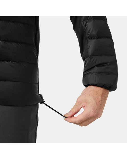 Helly Hansen Black Verglas Down Hybrid Hood 2.0 for men
