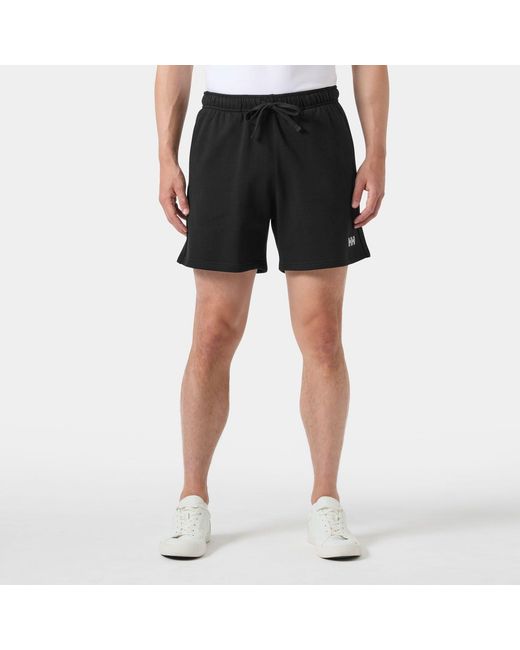 Helly Hansen Black Terry Loop 6” Shorts for men