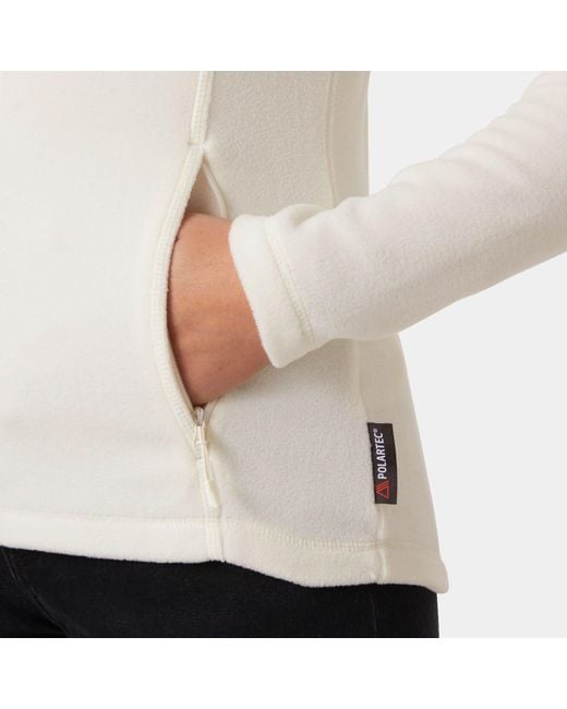 Helly Hansen White Daybreaker Fleece Jacket With Zip