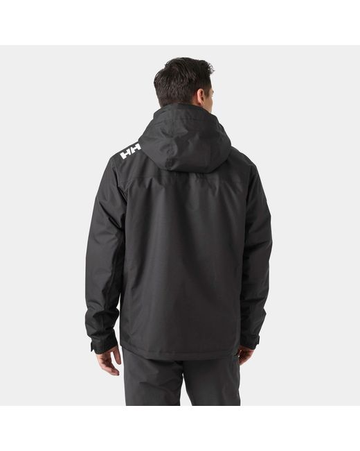 Helly Hansen Black Crew Hooded Pile Jacket for men