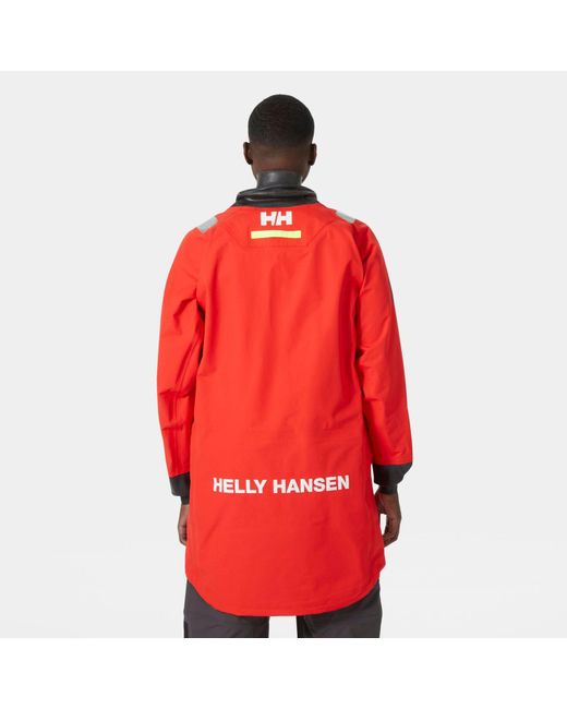Helly Hansen Red Aegir Ocean Breathable Sailing Smock for men