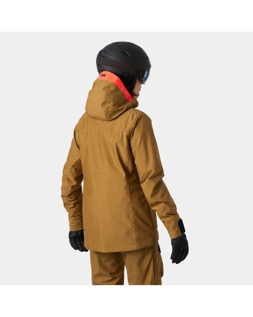 Helly Hansen Brown Powderqueen 3.0 Durable Ski Jacket