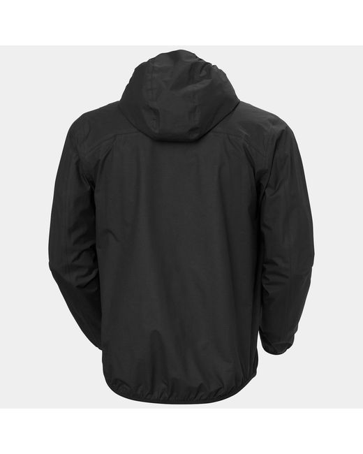 Helly Hansen Black Verglas 2.5-Layer Fastpack Jacket for men