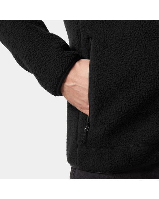 Helly Hansen Black Helly-hansen Panorama Pile Block Jacket for men