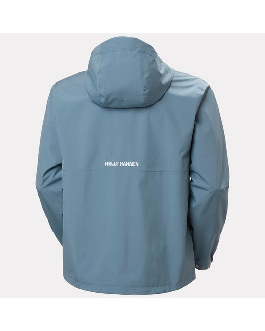 Helly Hansen Blue Sandoy Rain Jacket for men