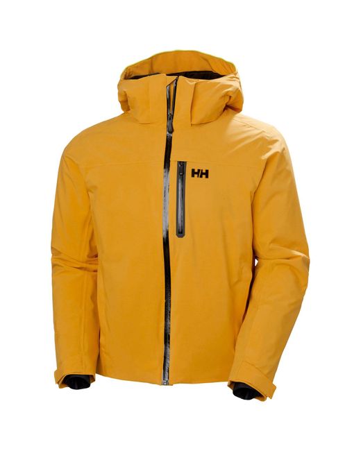 Helly Hansen Yellow Swift Stretch Ski Jacket for men