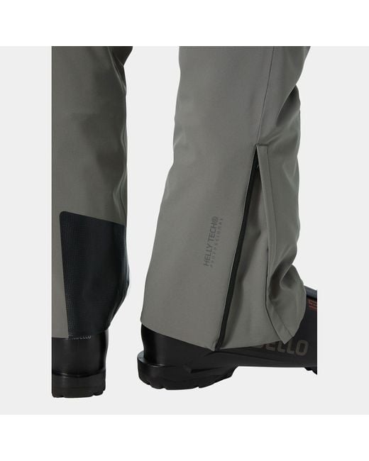Helly Hansen Gray Alpha Lifaloft Lightweight Mountain Ski Pants for men