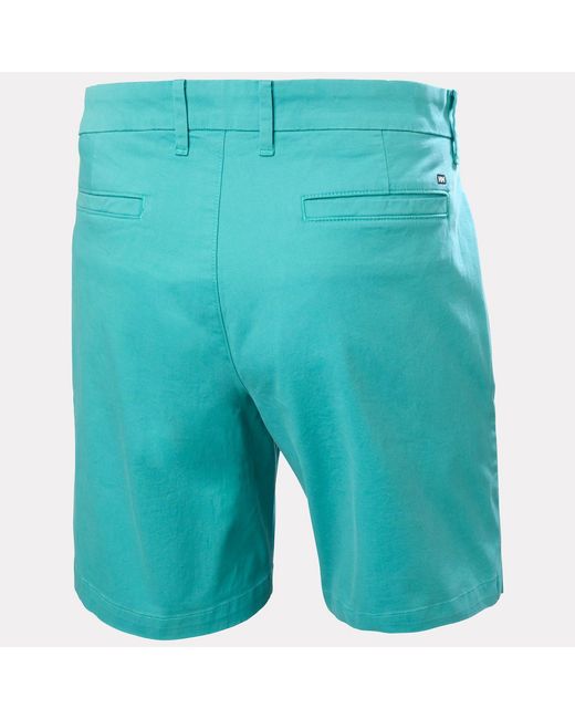 Helly Hansen Blue Bryggen Chino Shorts for men