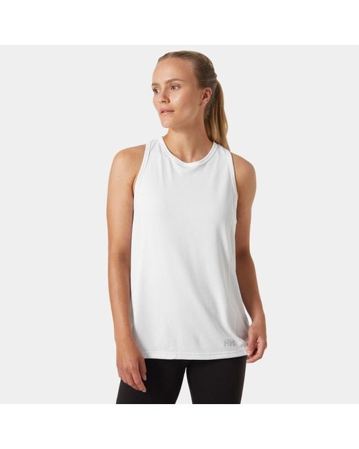 Helly Hansen White Hh Lifa Active Solen Tank
