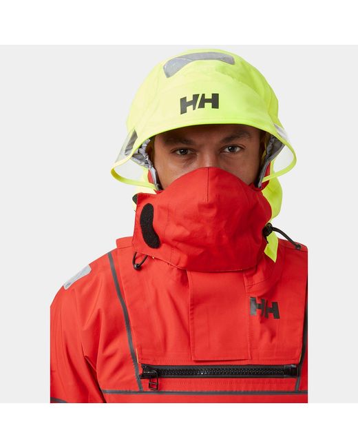 Helly Hansen Red Aegir Ocean Modular Sailing Smock Top for men