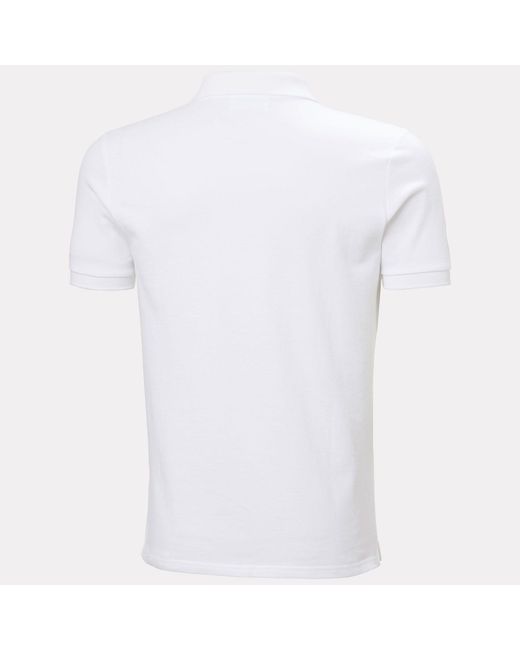 Helly Hansen White Crew Polo Pique for men