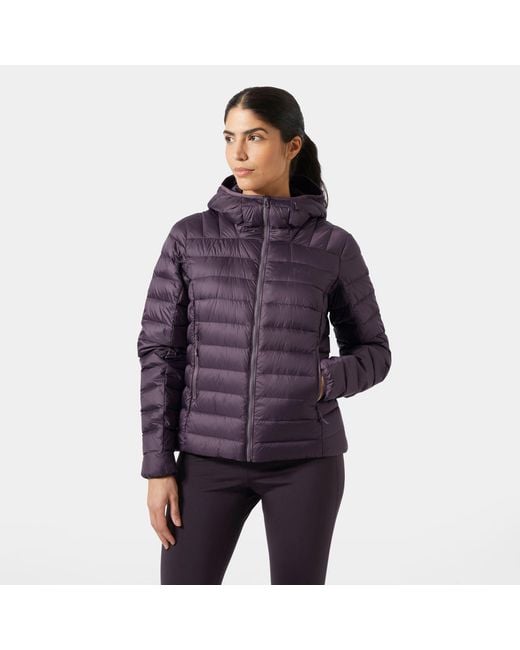 Helly Hansen Purple Verglas Down Hybrid Hooded Jacket 2.0