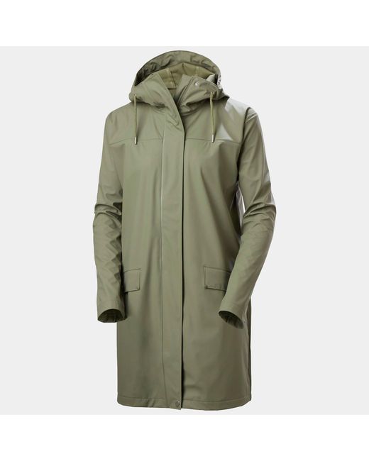 Helly Hansen Green Moss Waterproof Rain Coat