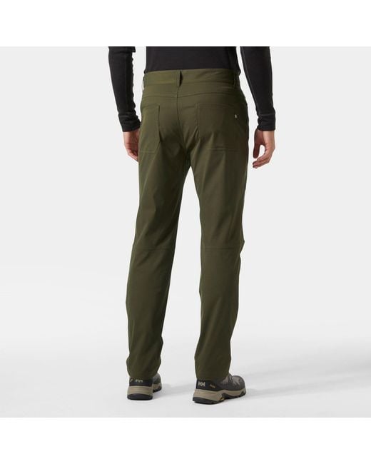 Helly Hansen Green Holmen 5 Pocket Trousers for men