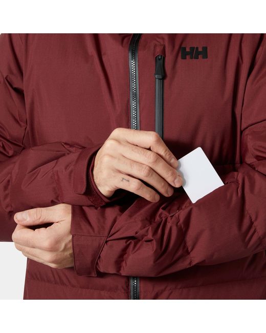 Helly Hansen Red Kvitfjell Race Puffy Ski Jacket for men