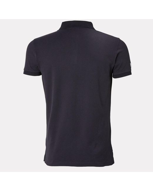 Helly Hansen Blue Crew Cotton Pique Quick-Dry Polo Shirt for men