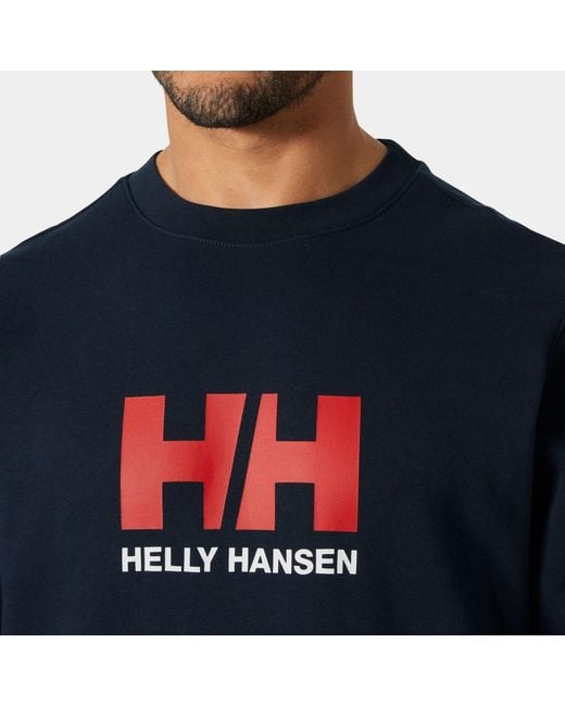 Helly Hansen Blue Hh Logo Crew Sweatshirt for men