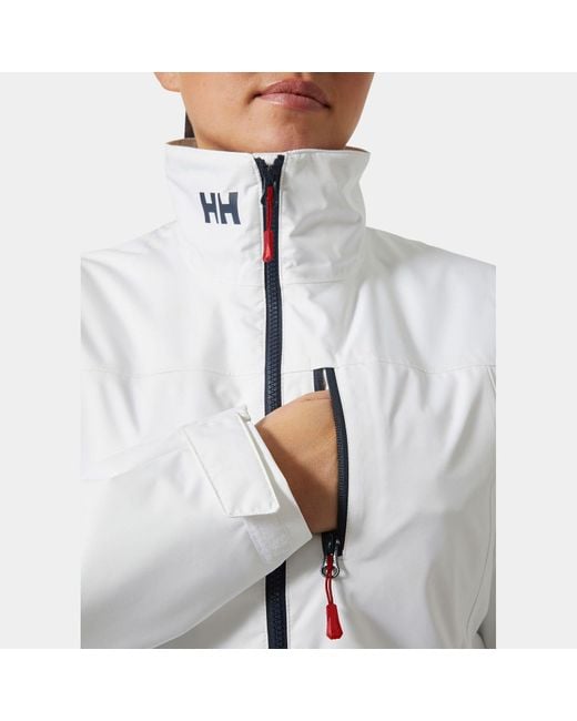 Helly Hansen Gray Damen Crew Midlayer-Segeljacke 2.0