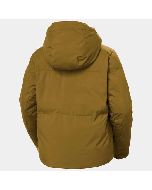 Helly Hansen Green Nora Short Puffy Ski Jacket Brown