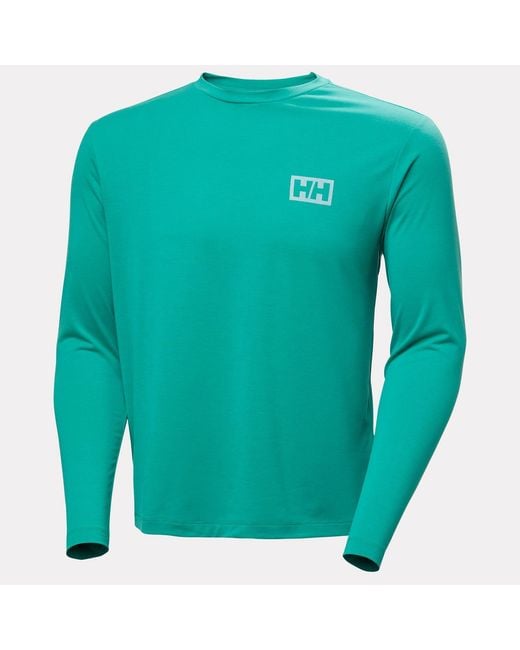 Helly Hansen Green Skog Graphic Long Sleeve Tee for men