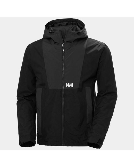 Helly Hansen Black Rig Rain Jacket for men