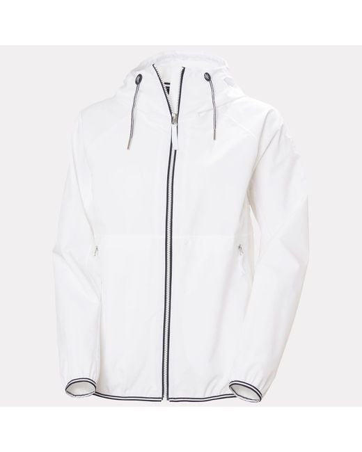 Koster Rain Jacket Mujer Helly Hansen de color White