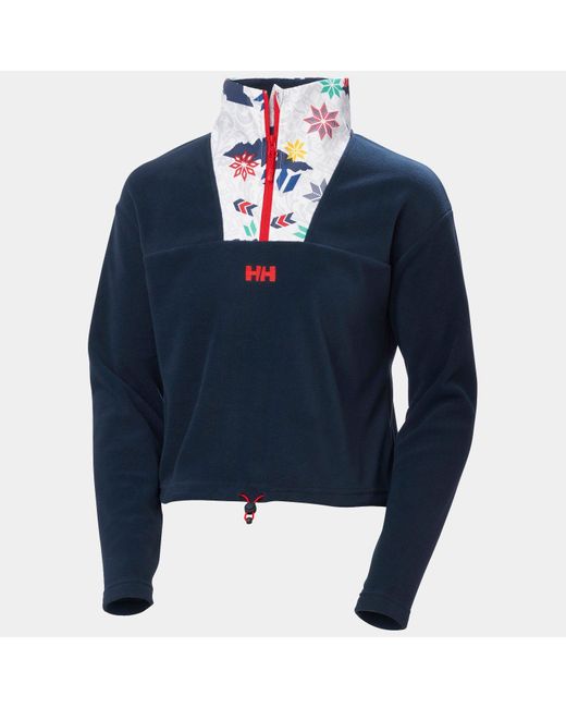 Daybreaker Cropped Pile di Helly Hansen in Blue