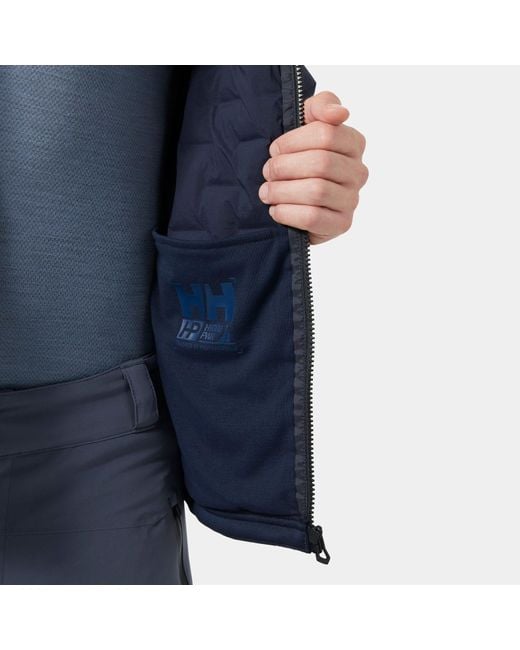 Helly Hansen Blue Hp Hybrid Stretch Hooded Insulator for men