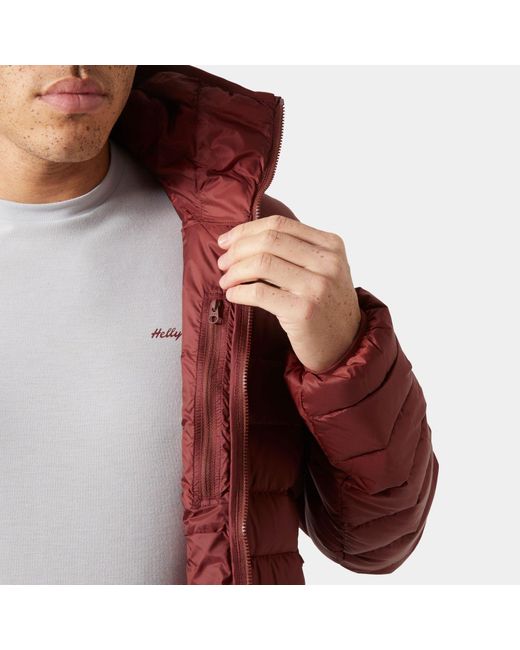 Helly Hansen Red Verglas Hooded Down Jacket 2.0 for men