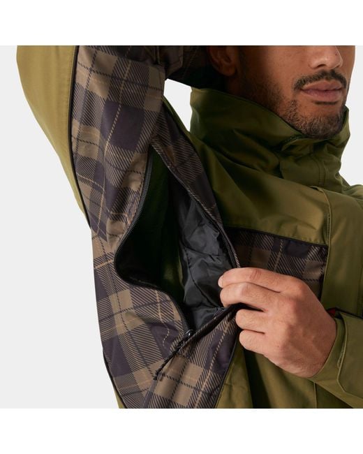 Ullr D Shell Jacket Helly Hansen de color Green