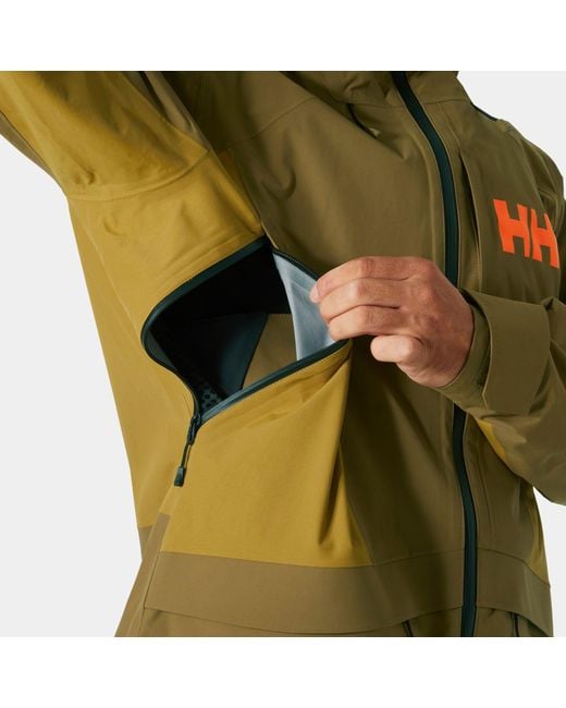 Helly Hansen Green Sogn Tinden Shell Jacket for men