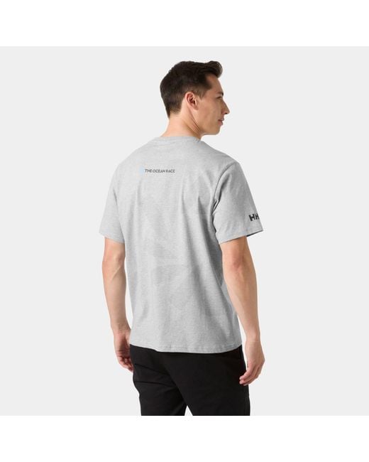 Helly Hansen Gray The Ocean Race T-Shirt 2.0 for men