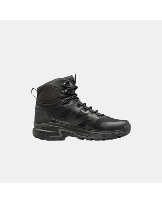 Helly Hansen Black Ascender Mid Helly Tech Waterproof Hiking Boots for men