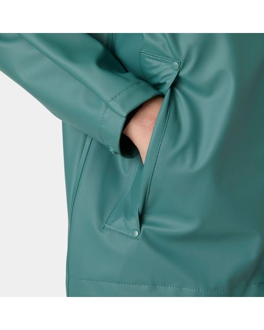 Helly Hansen Green Junior's Moss Classic Helox Rain Jacket