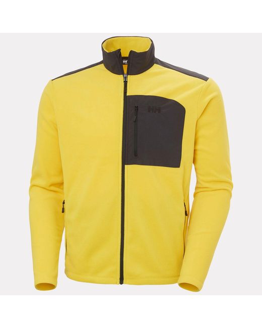Helly Hansen Yellow Daybreaker Block Microfleece Jacket for men