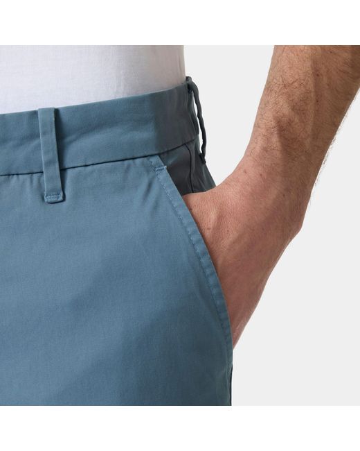 Helly Hansen Blue Bryggen Chino Trousers for men