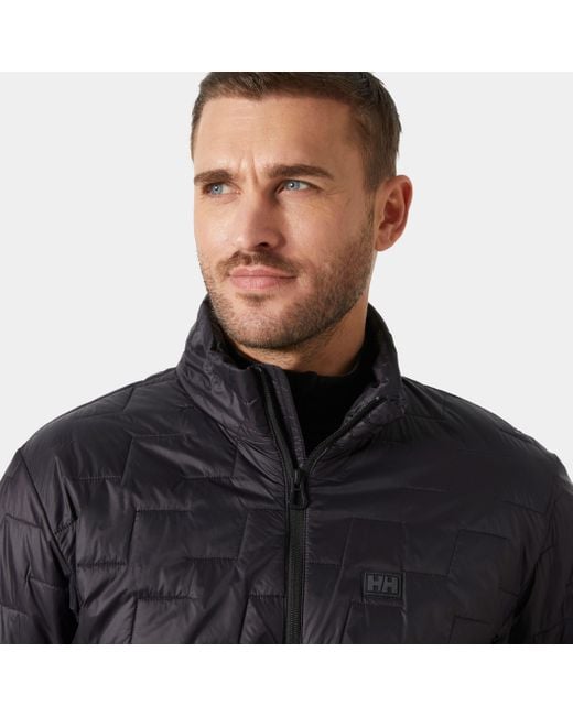 Helly Hansen Black Lifaloft Hooded Insulator Jacket for men
