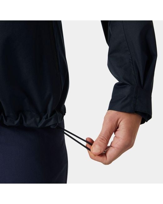 Crew Hooded Pile Jacket Helly Hansen de color Blue
