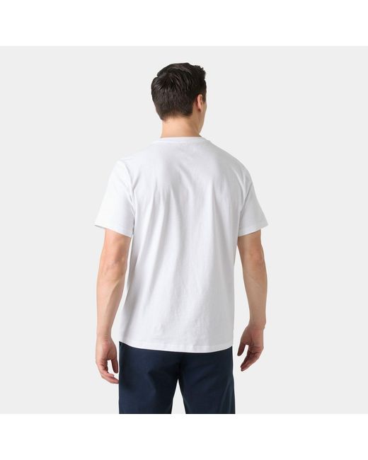 Helly Hansen White Crew T-Shirt 2.0 for men