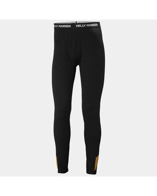 Helly Hansen Black Hh Merino Midweight Base Layer Set for men