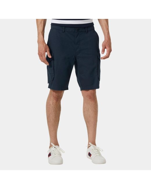 Helly Hansen Blue Dock Cargo Shorts for men