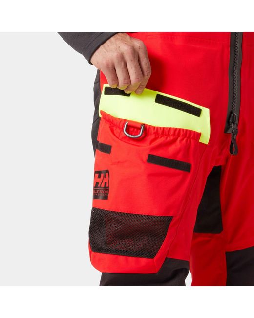 Helly Hansen Red Aegir Ocean Bib 2.0 for men