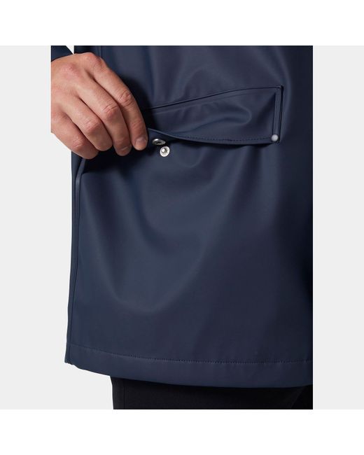 Helly Hansen Blue Moss Rain Coat for men