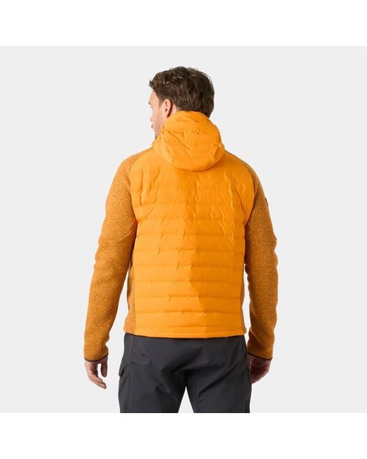 Helly Hansen Orange Skagen Hybrid Knit Insulator for men