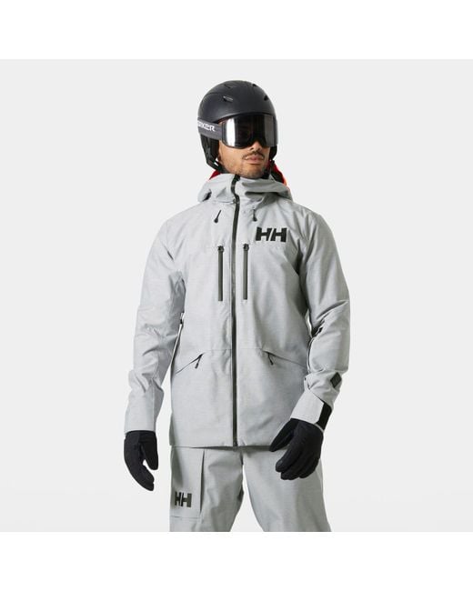 Helly Hansen Gray Garibaldi 2.0 Waterproof Ski Jacket for men